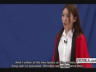 Subtitled CMNF ENF Japanese cougars crazy game show